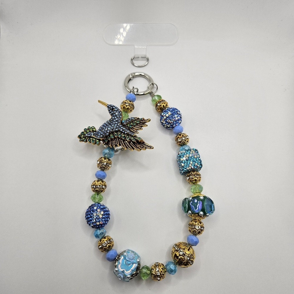 Colorful Hummingbird Keychain - Picture 2 of 3